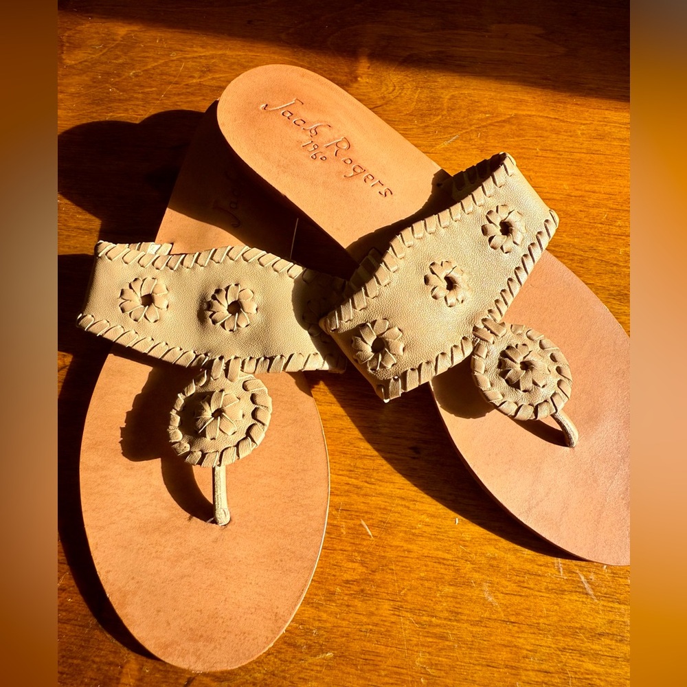 Jack Rogers Women's Tan Sandals size 8